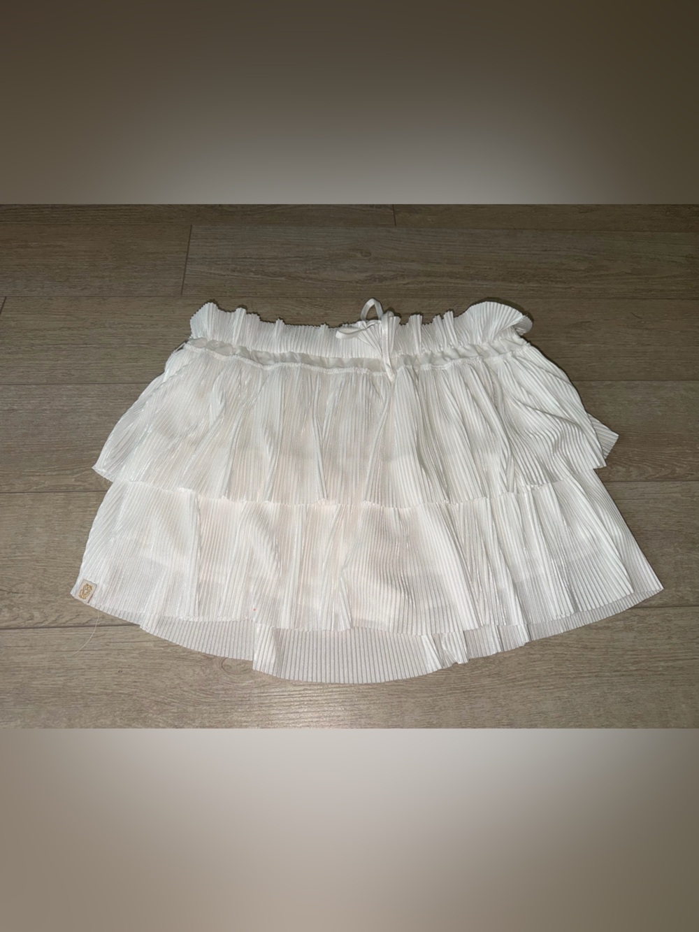 Simply Southern White Pleated A-Line Skirt